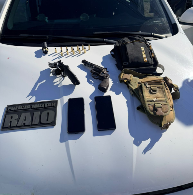 Polícia Militar prende dupla por porte ilegal de arma de fogo em Cuiabá